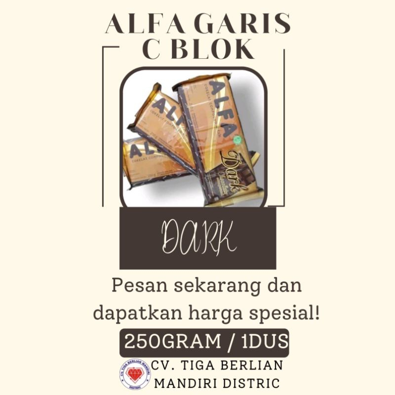 

ALFA GARIS C BLOK DARK 250GRAM / 24PCS /1DUS