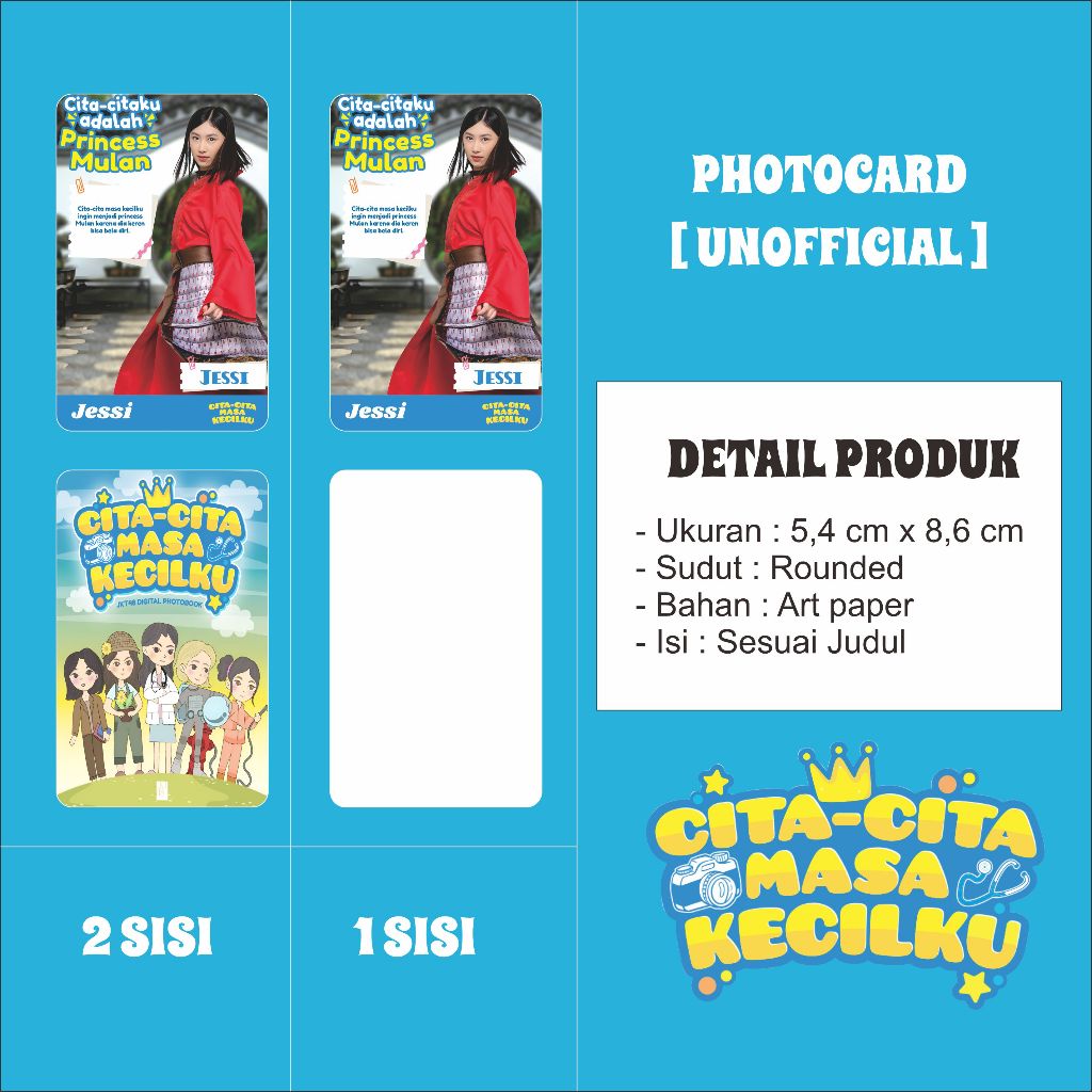 CITA-CITA MASA KECILKU isi 37 pcs - Photocard JKT48 [ UNOFFICIAL ]