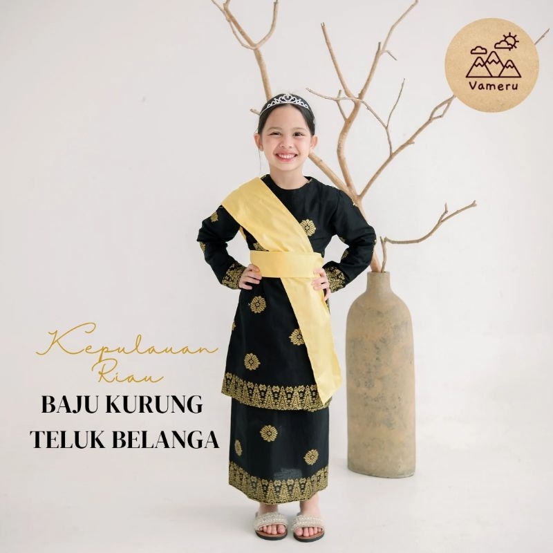 VAMERU - BAJU ADAT KEPULAUAN RIAU ANAK PEREMPUAN MELAYU LINGGA