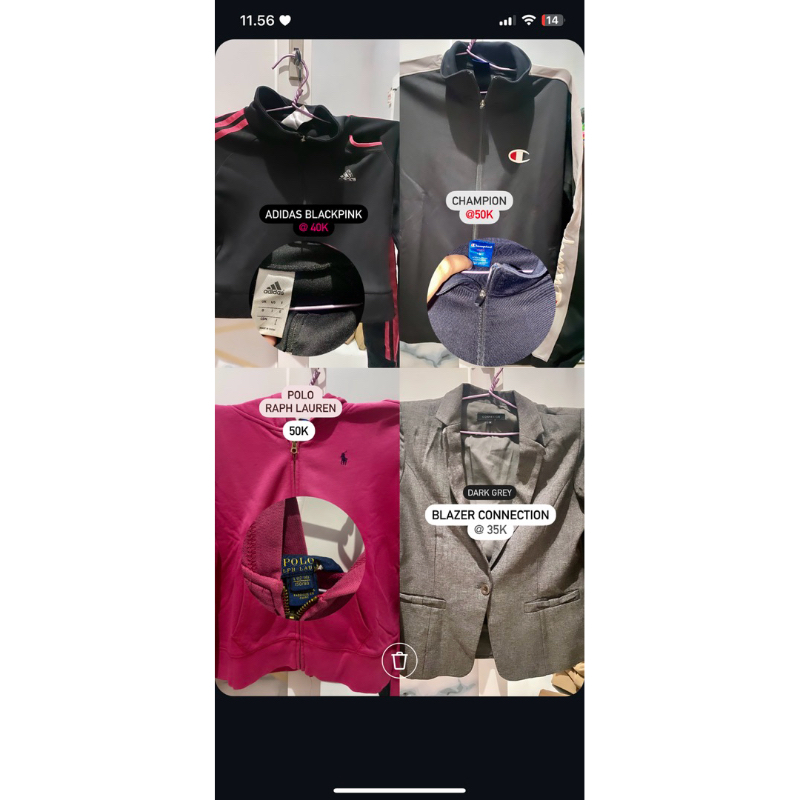 preloved baju branded,batik,cardigan,blazer