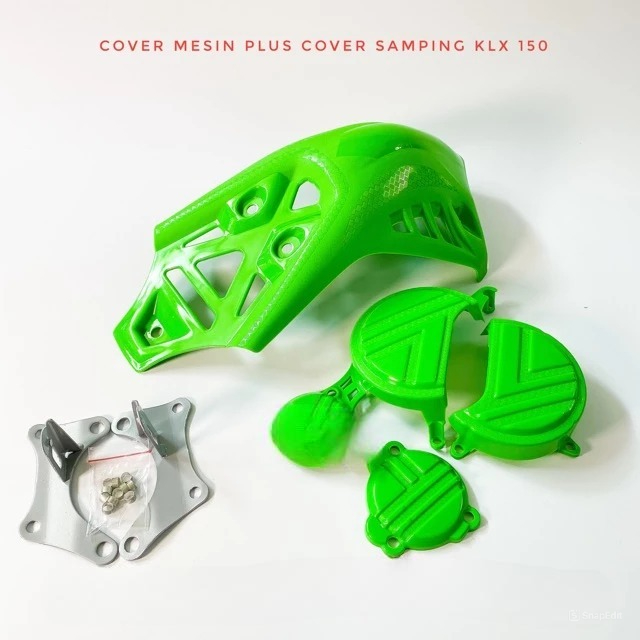 Cover mesin SET KLX 150 BF + Cover Samping KLX 150 BF