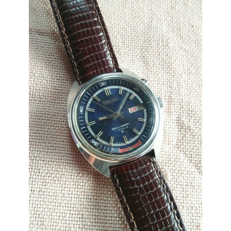 Seiko bellmatic jam tangan antik seiko alarm bluedial japan vintage watch arloji automatic lawas kla