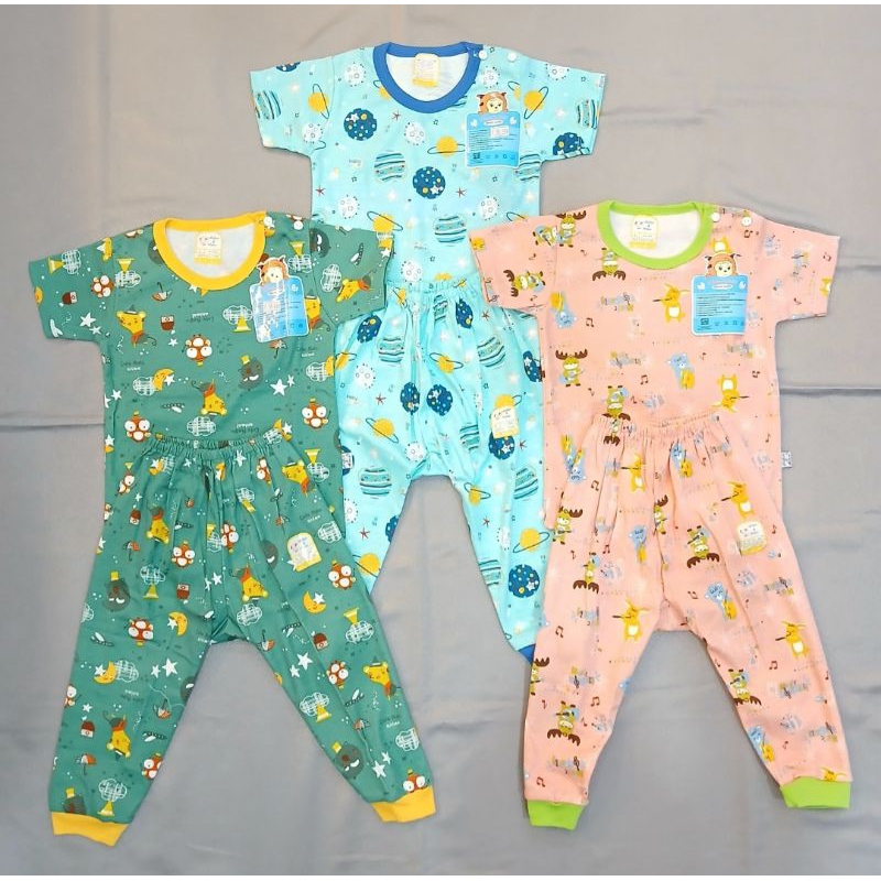 Stelan Baju Pendek Panjang Arthur & Aimee