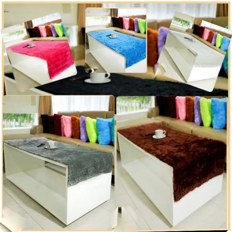 COD Joymart Taplak Bulu 50x150 Bulu Rasfur Halus Lembut Alas Dashboard Mobil Taplak Meja Kulkas