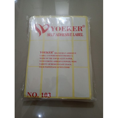 Label Kertas Undangan/Label Harga/Kertas Label//Label 103/Label Sticker