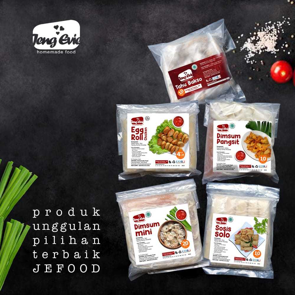 

JENG EVIE EGG CHICKEN ROLL, SOSIS SOLO, DIMSUM MINI, DIMSUM PANGSIT & TAHU BAKSO