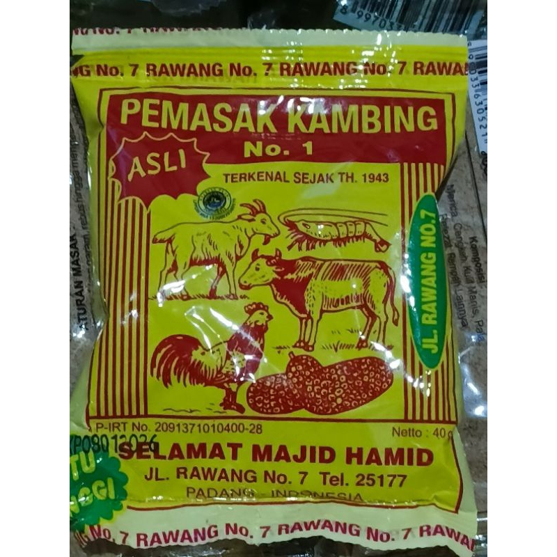 

BUMBU PEMASAK NO.1 MASAKAN PADANG SELAMAT MAJID HAMID