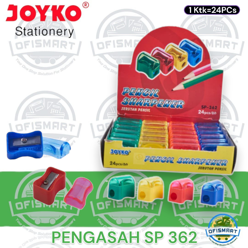 

Joyko Sharpener Rautan Pengasah Serutan SP - 362 | @1Ktk=24Pcs