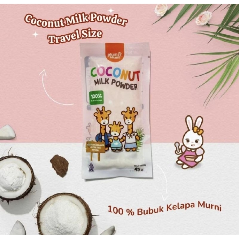 

PLUM BLUM COCONUT MILK POWDER TRAVEL 45G| BUBUK SANTAN MURAH