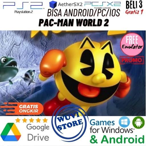 PS 2 Pac-Man World 2 | Bisa di PC / Android / IOS Plus Emulator | Beli 3 Gratis 1
