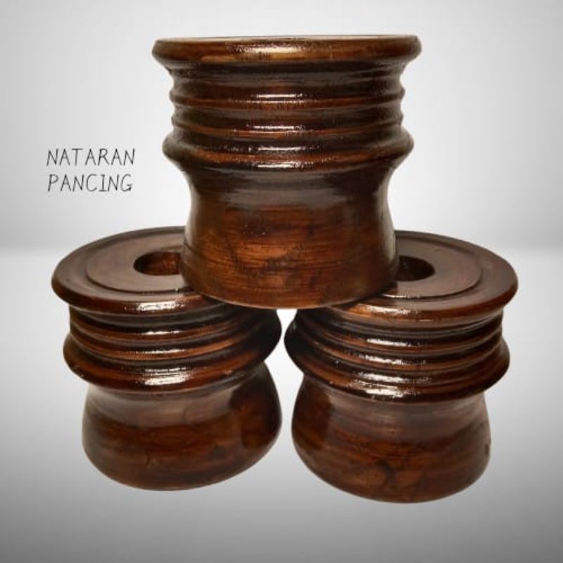 golongan senar pancing kayu motif garis