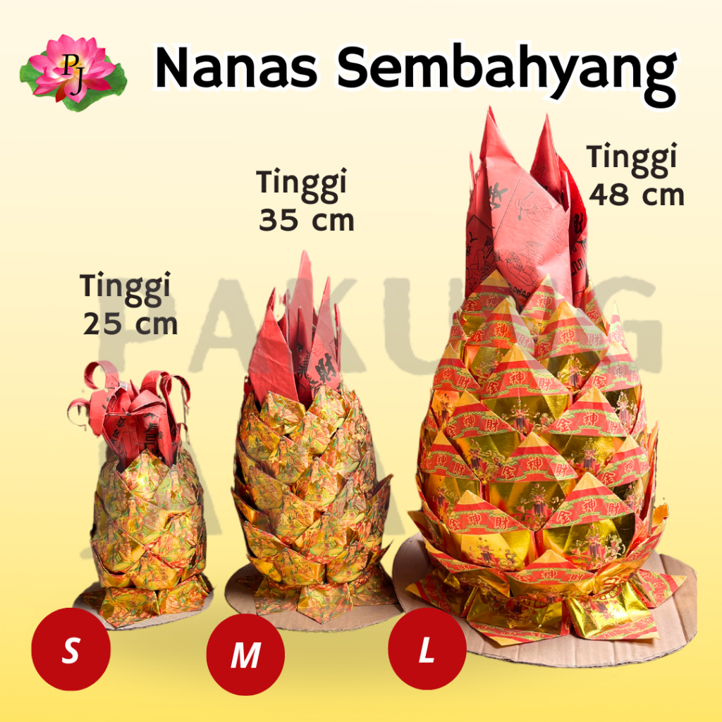 Nanas Imlek Sembahyang/Nanas Kertas Lipat Imlek Sembahyang/Kimcua Lipat Nanas