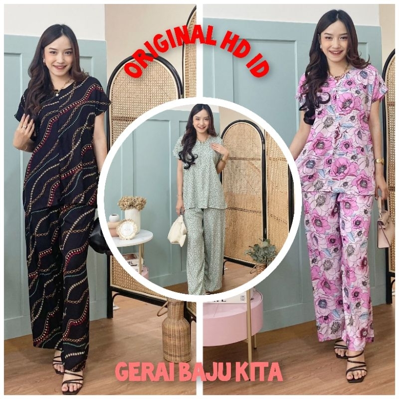 AISHA SET HD ID/ONE SET HD ID/SETELAN CELANA LENGAN PENDEK/ONE SET PANJANG TANGAN PENDEK/SETCEL RAYO