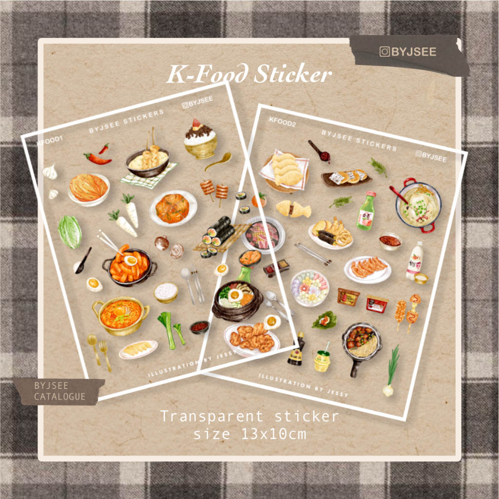 

[TRANS STICKER] KOREAN FOOD