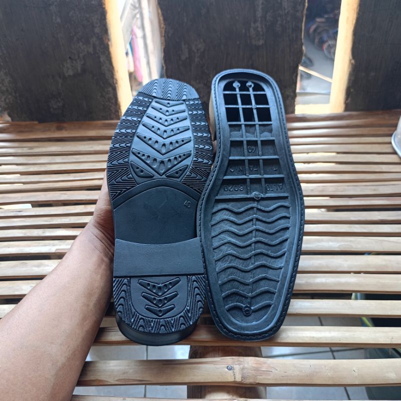 insole sepatu Pria Pantofel Pdh outsole sepatu kantor pria dewasa karet TPR anti licin sol Titanic A