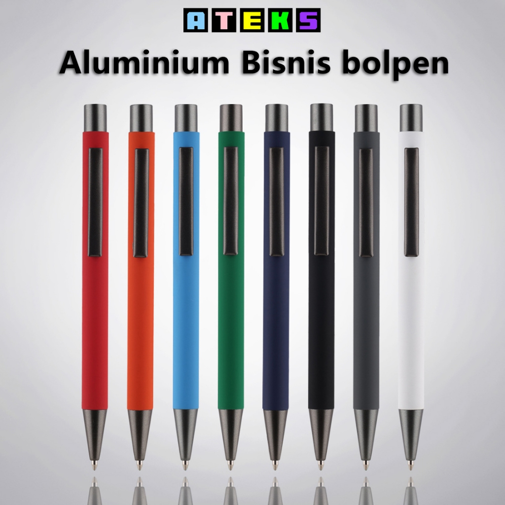 

ATEKS Pulpen Aluminium Retractable 0.5mm Tinta Hitam Warna Bisnis