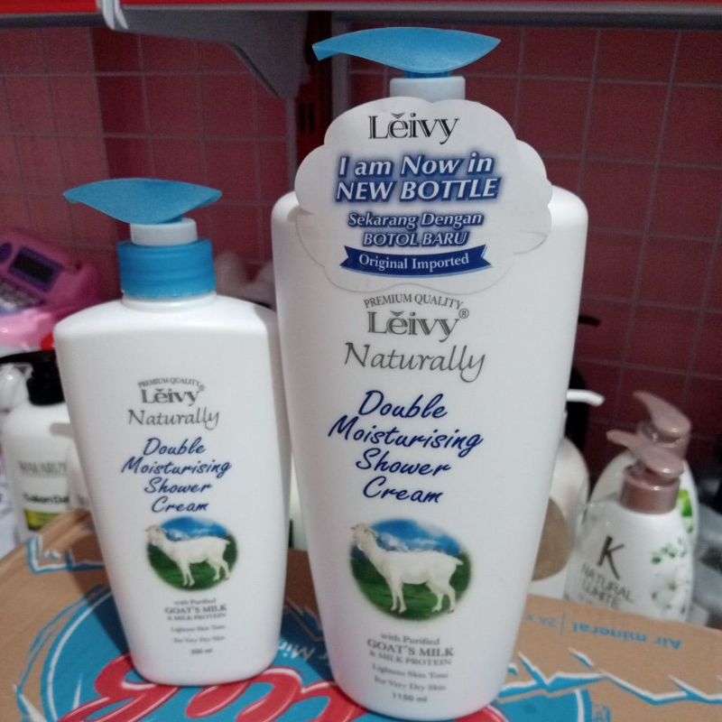 LEIVY Naturally SHOWER CREAM BOTOL PUM