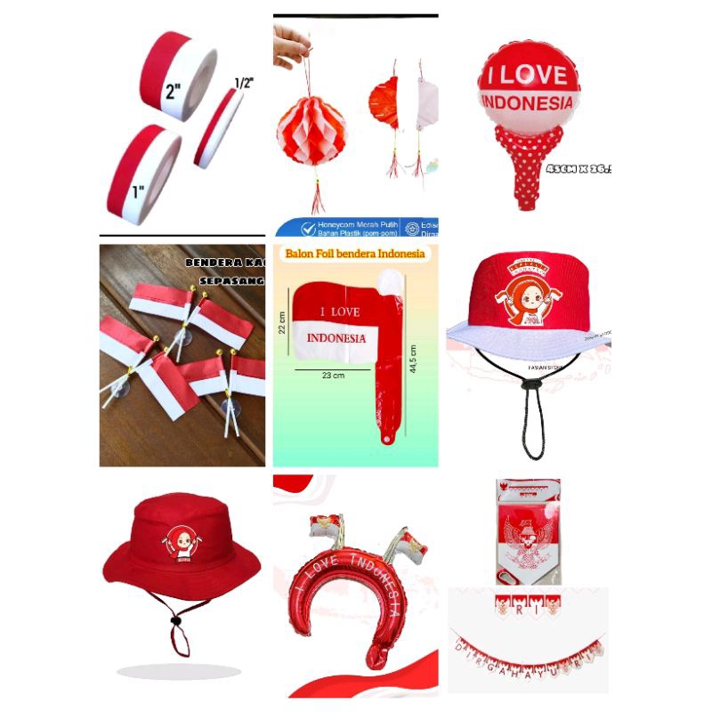 TOPI/BALON,BANDO,LAMPION