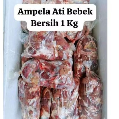 

Hati ampela bebek bersih dari kotoran