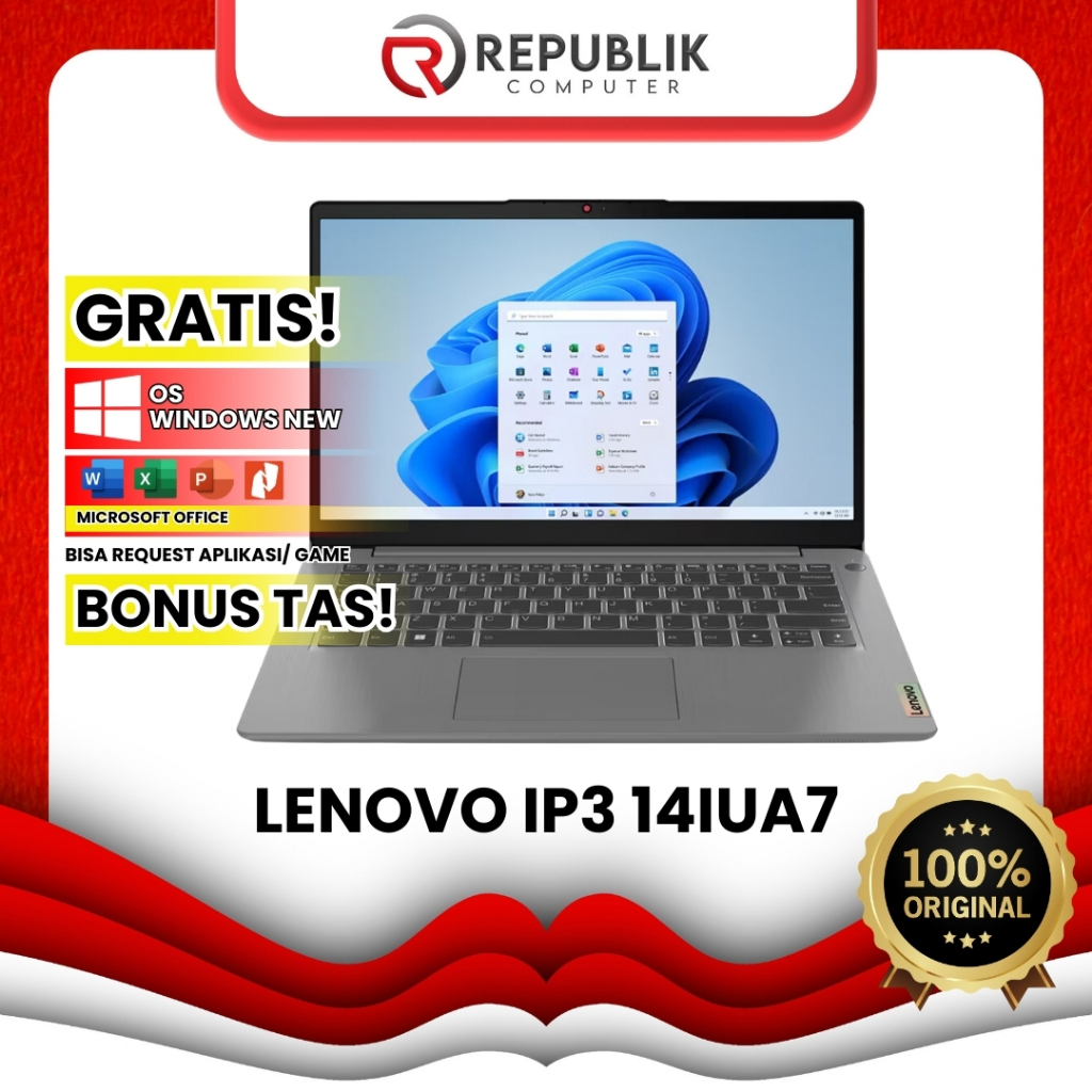 Lenovo IP3 14IAU7 intel core i3 Generasi Baru Terlaris