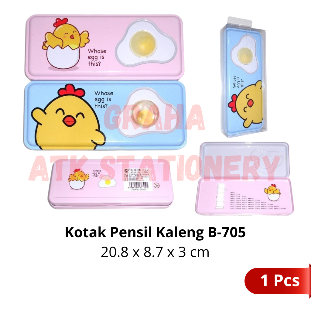 

Kotak Pensil Kaleng B-705 / Tempat Pensil / Pencil Case Kaleng B-705