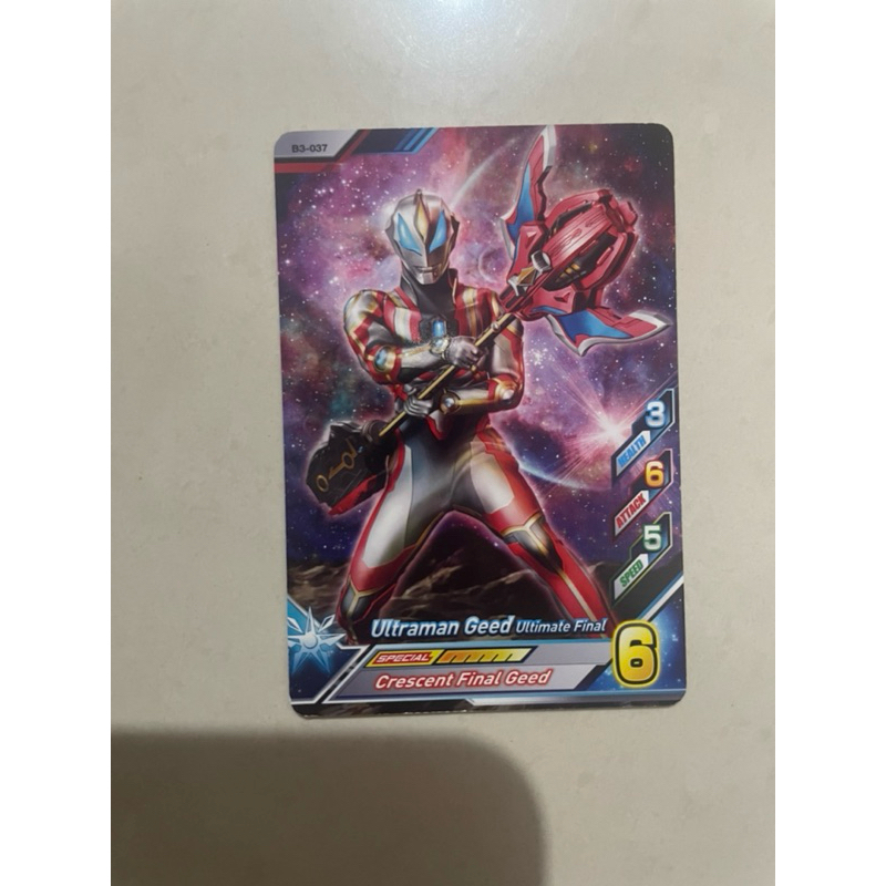 Kartu ultraman fusion fight ultraman geed ultimate final