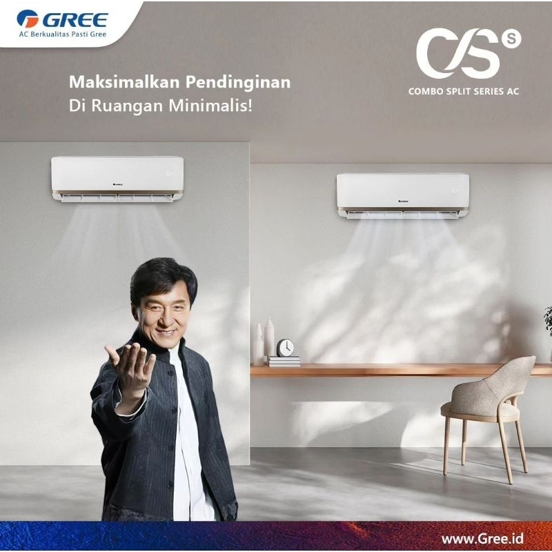 Gree AC 0505CS 0.5pk combo split multi split 0.5 pk x 2 indoor 1 outdoor