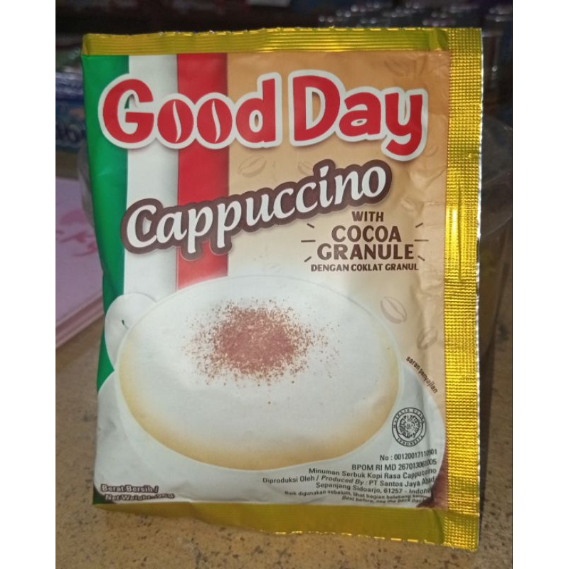 

Good Day Cappucino 25g 1 renteng (10 sachet)