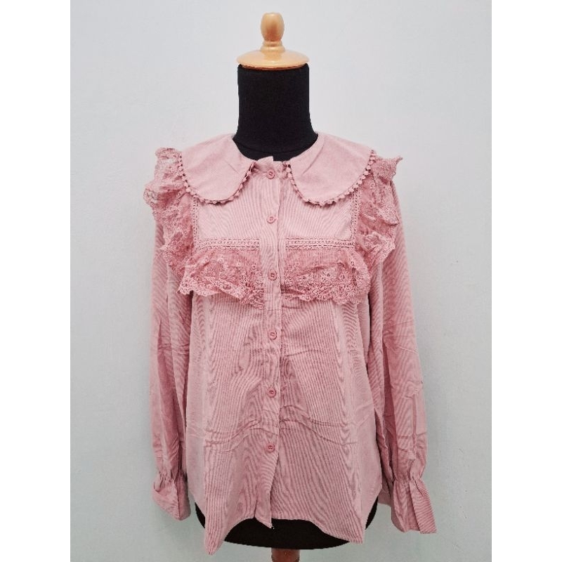 Cordu Sailor Dusty Pink Blouse Brand From Axes Femme Ori 100%