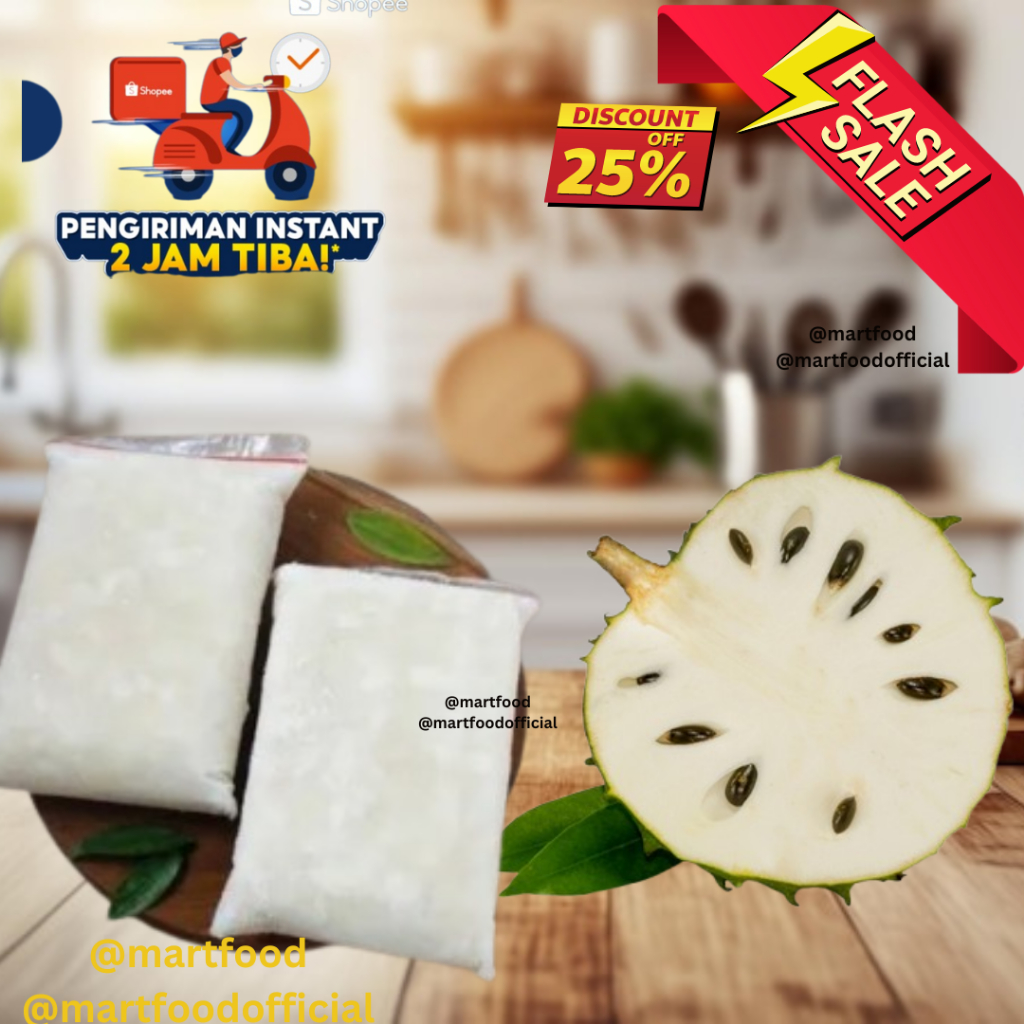 

Sirsak Tanpa Biji Frozen 500gr - 1 KG SEGAR