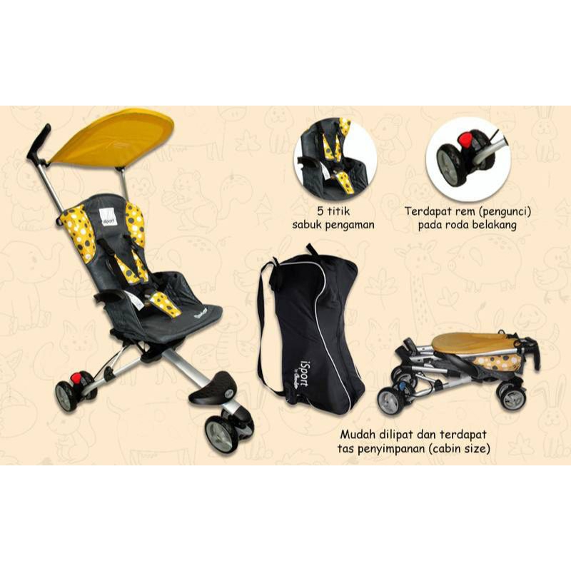 stroller cocolatte isport second