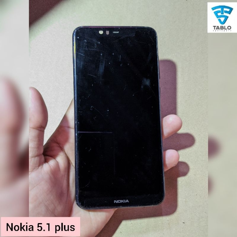 LCD touchscreen frame Nokia 5.1 plus original copotan hp