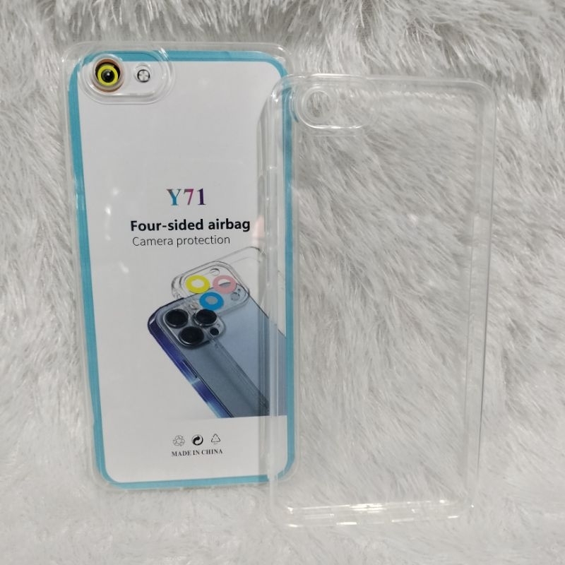 SOFTCASE CASING VIVO Y71 SILIKON CASE CLEAR BENING TRANSPARAN + PELINDUNG CAMERA BELAKANG HP