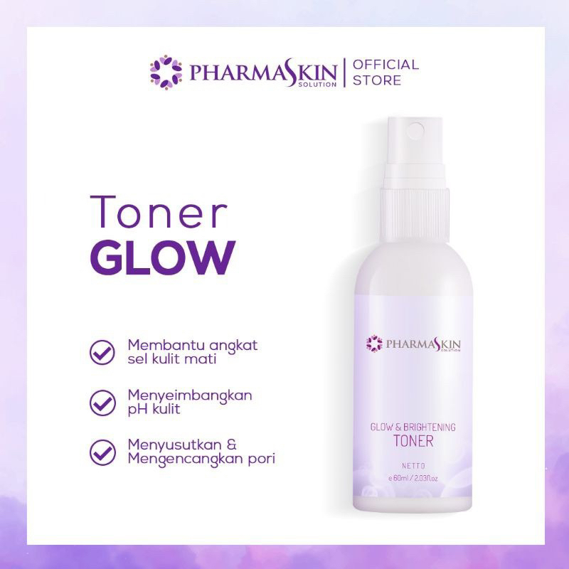 Pharmaskin Solution Glow & Brightening Toner Skincare Pharmaskin Paket Flek