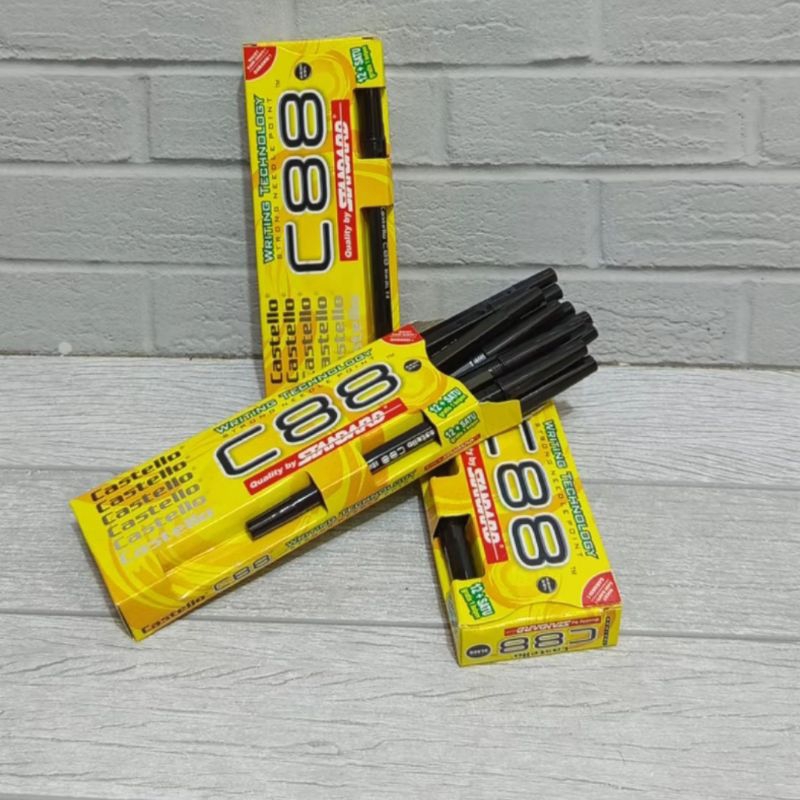 

(12pcs) pulpen standar Castello/pulpen standar murah C88