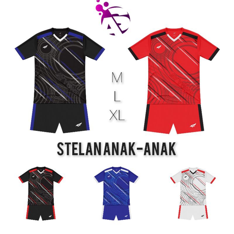 STELAN Kaos Anak-Anak futsal,voli, badminton