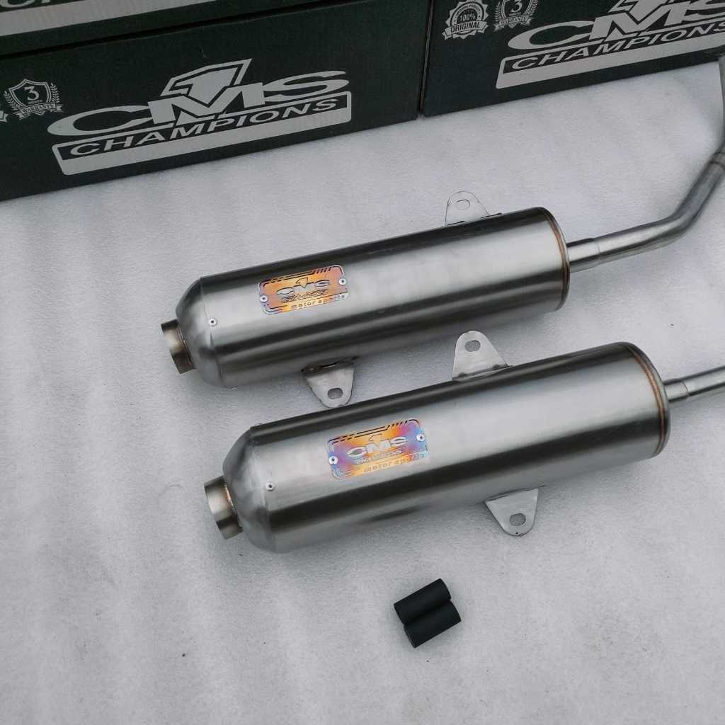 KNALPOT CMS FULL STAINLESS VARIO 125 150 160 LED OLD LED NEW - KNALPOT LUSTER VARIO KNALPOT ADEM