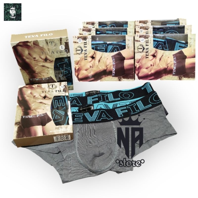 TEVA FILO 319 Celana Dalam Pria CD Laki Laki Dewasa TEVA FILO SEMI BOXER 1 Box isi 2 Pcs