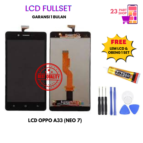 LCD TOUCHSCREEN OPPO A33 BLACK+TS (NEO 7)