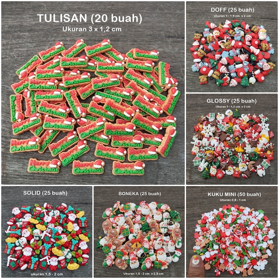 

GNATL-282 : Tempelan Resin / Clay Natal Mix Model Warna (per paket)