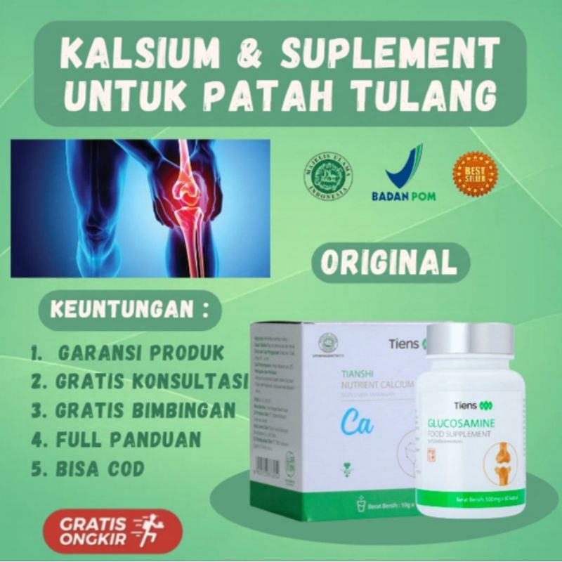 Obat Kalsium Herbal China Pengapuran Patah Tulang Lutut Nyeri Sendi Lutut Tulang Keropos Osteoporosi