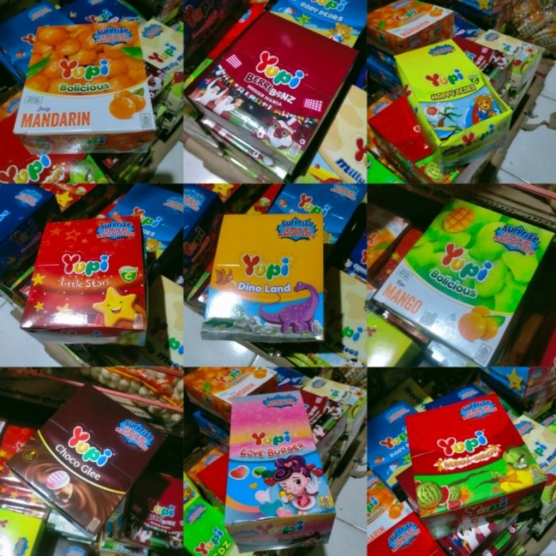 

Yupi Yuppi Permen All Varian Isi 24pcs Gummy