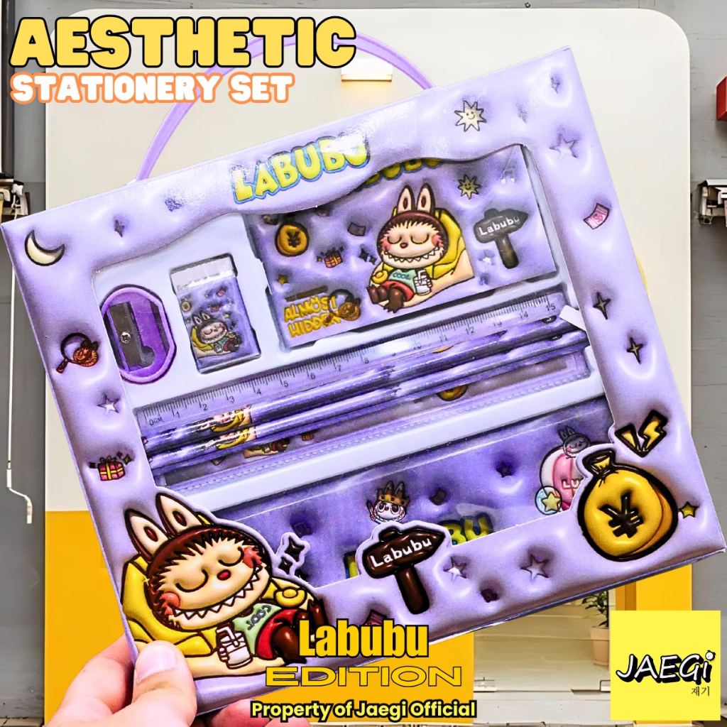 

JAEGi - Stationery Set Cute Monster Labubu Edition Complete Edition