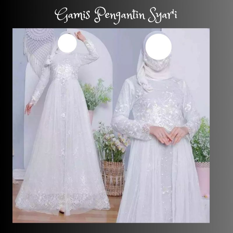 Gamis Pengantin Syar'i