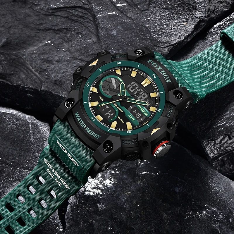 Strap tali jam FOXBOX FB0052 rubber strap original