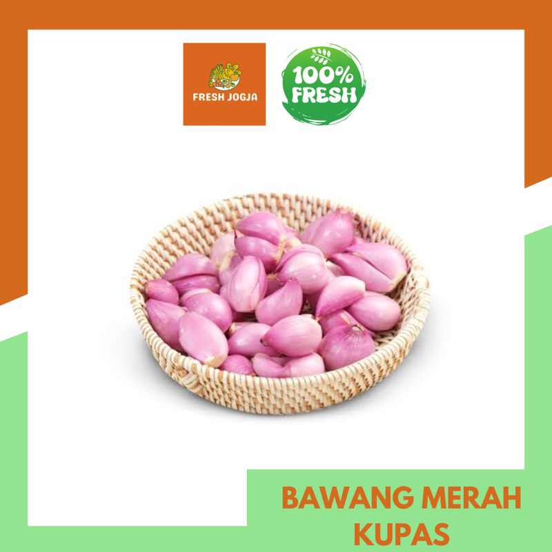 

Bawang Merah Kupas per 250gr | Fresh Jogja