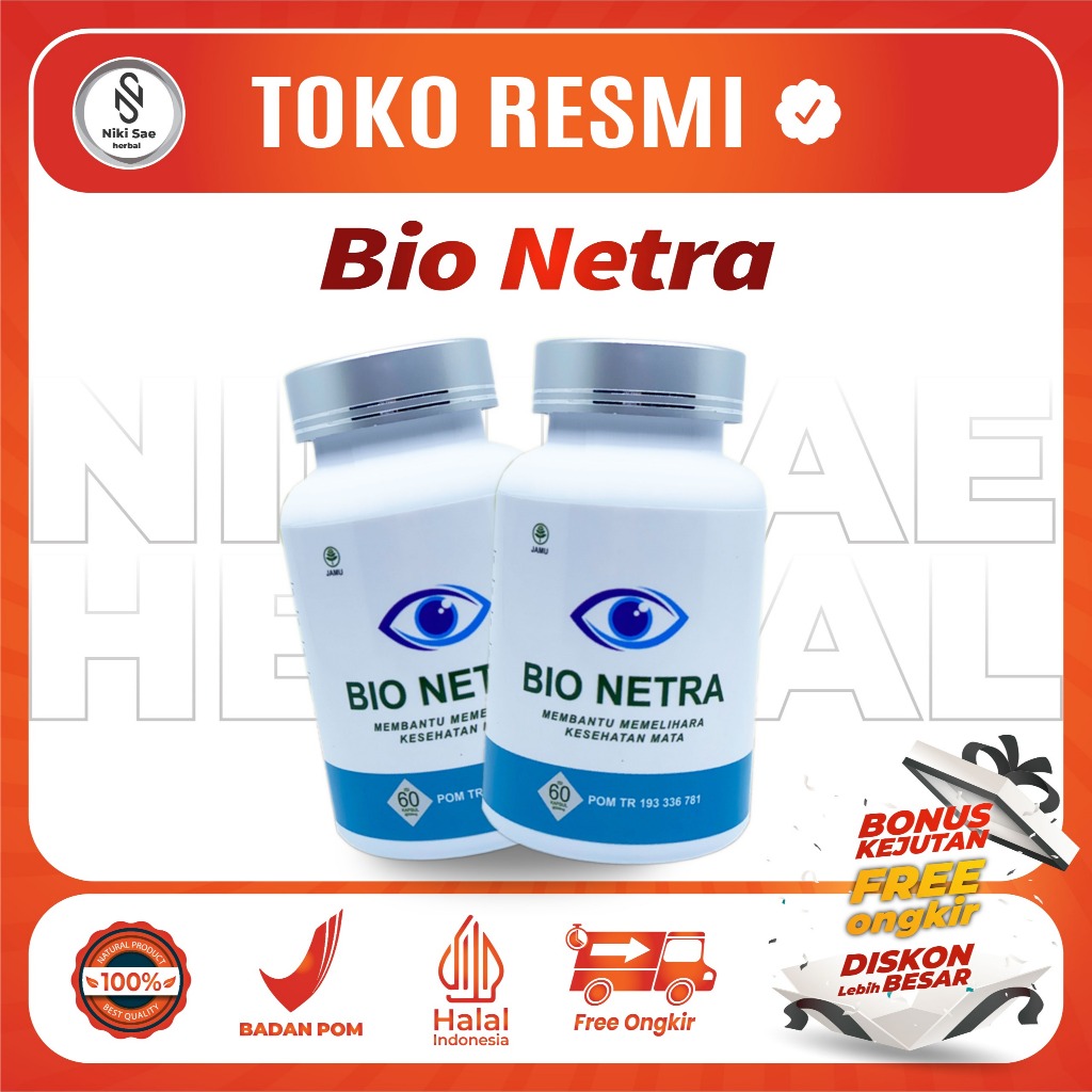 BIO NETRA OBAT MATA HERBAL BPOM SUPLEMEN MATA BIONETRA