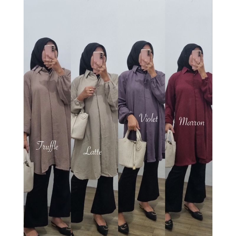 KEMEJA TUNIK CRINKLE  JUMBO