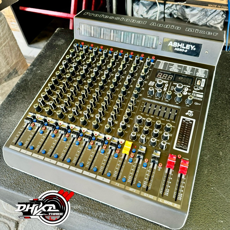 MIXER ASHLEY HERO 8 CHANNEL COMPRES 199DSP EDIT A & B, Mixer Ashley Hero 8 Channel / Mixer ashley he