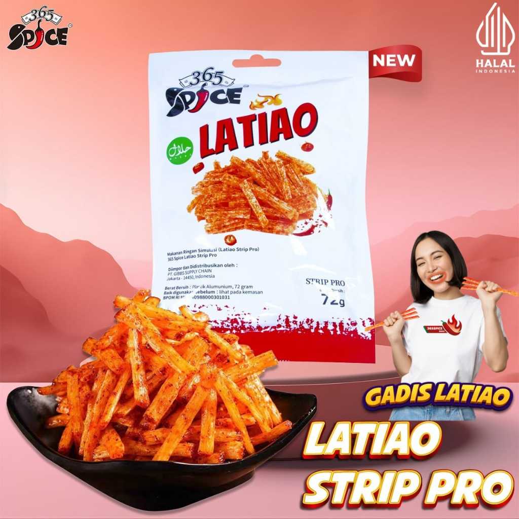

LATIAO Strip Pro Premium 72g | MINI LATIAO HAIWEISHAO | CEMILAN PEDAS SNACK VEGETARIAN GLUTEN SPICY MAKANAN RINGAN STICK BALADO